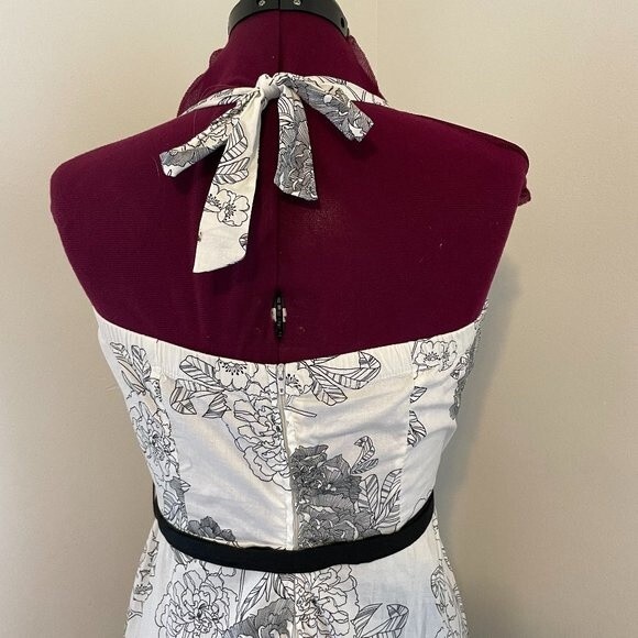 Ruby Rox Halter Tie Top Fitted Floral BOHO Womens Dress Size 13J - Picture 3 of 7